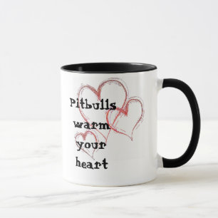 hearts-1474, Pitbulls warm your heart Mug