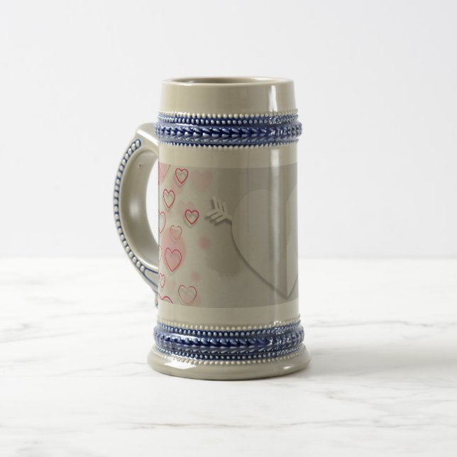 Hearts 22 oz Stein (Front Left)