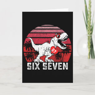 Hearts 67 Valentine’s Day 67 Meme Six Seven 6 7 T- Card