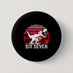 Hearts 67 Valentine’s Day 67 Meme Six Seven 6 7 T- Cm Round Badge
