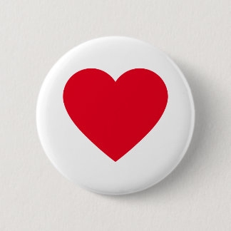 hearts 6 cm round badge