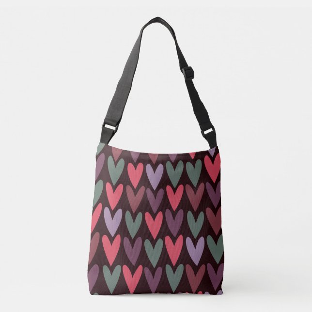 Hearts 6 crossbody bag (Front)