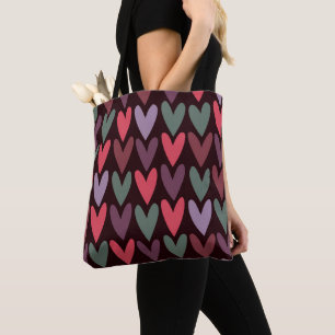 Hearts 6 tote bag