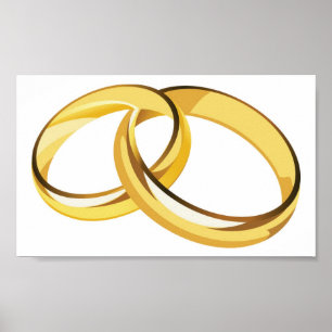 hearts (7), wedding rings poster