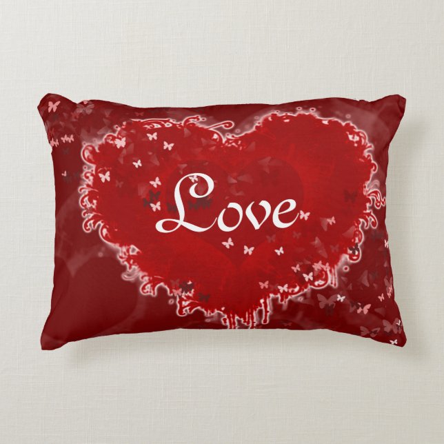 Hearts a Flutter Decorative Cushion (Front)