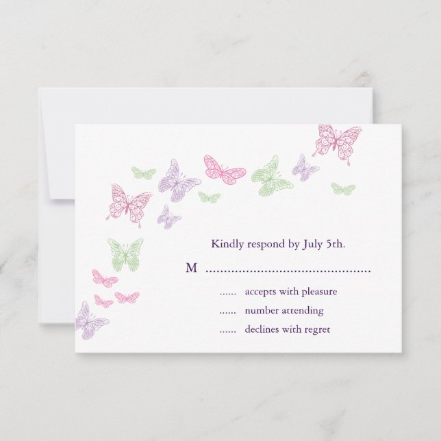 Heart's a Flutter RSVP (Front)