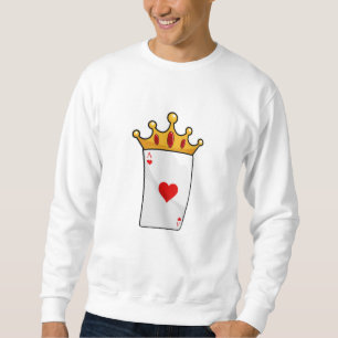 Hearts Ace with Queen Crown Sweatshirt