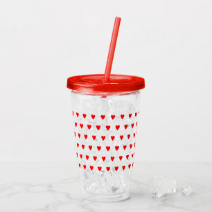 Hearts Acrylic Tumbler