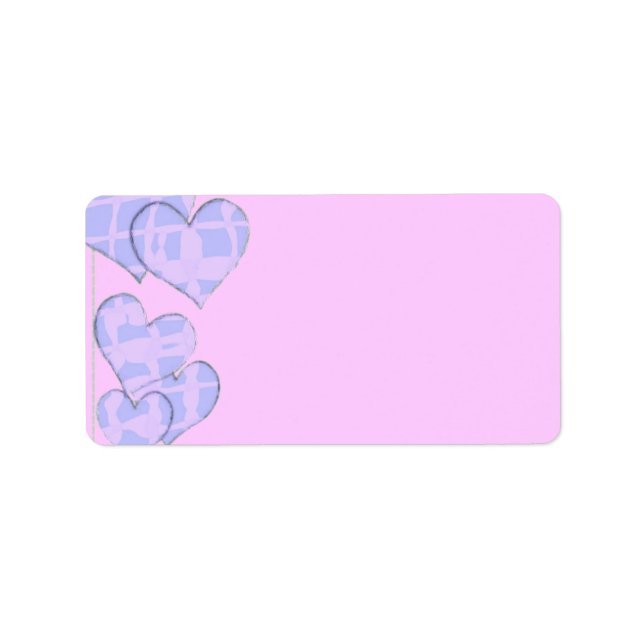 Hearts Address Label (Front)