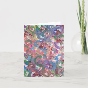 Hearts Amore Blank Note Card