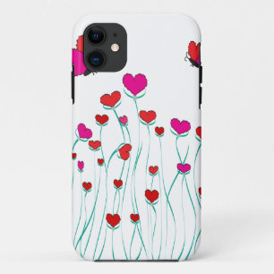 Hearts and Butterflies Valentine Love Case-Mate iPhone Case