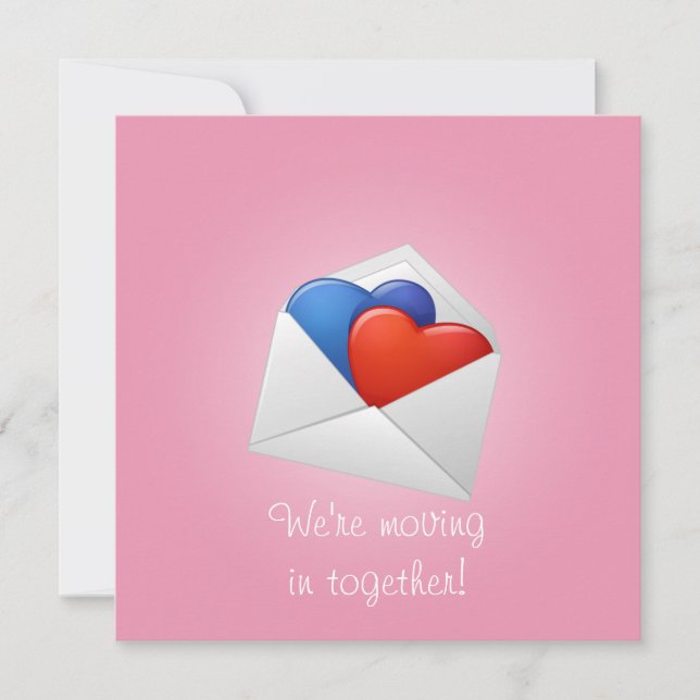 Hearts and Cupids Invitation (Front)