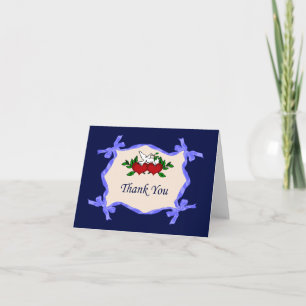 Hearts And Dove Thank You Card
