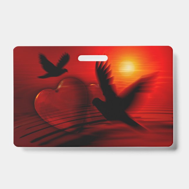 Hearts and Doves ID Badge (Front)