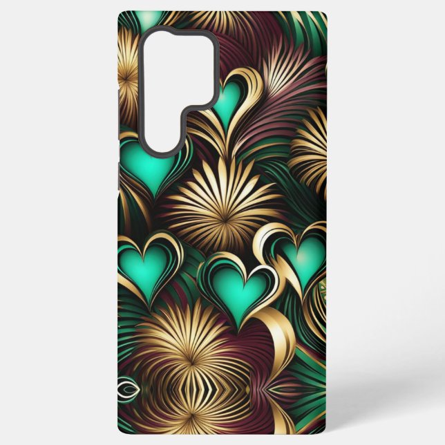 Hearts and Fireworks Otterbox Case (Back)