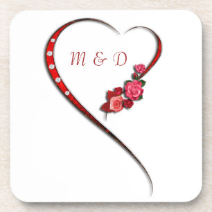 Hearts and flowers Coasters