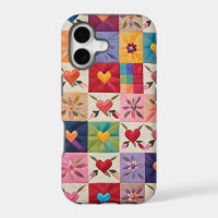 Hearts and flowers quilt