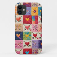 Hearts and flowers quilt