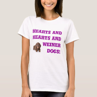 Hearts and hearts and weiner dogs T-Shirt