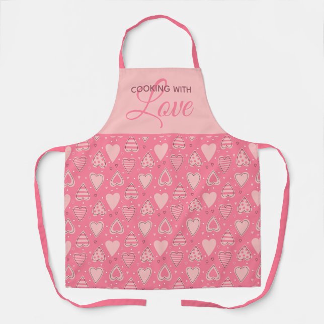 Hearts and Love Apron (Front)