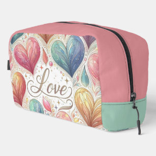 Hearts and Love Dopp Kit