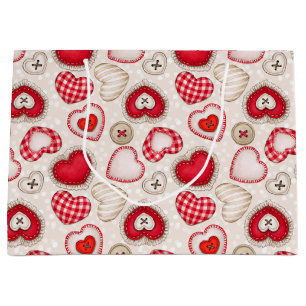 Hearts and Love  Large Gift Bag