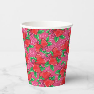 Hearts and Love  Paper Cups