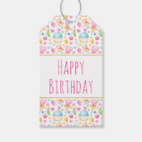 Hearts and Muffins Delightful Watercolor Pattern
