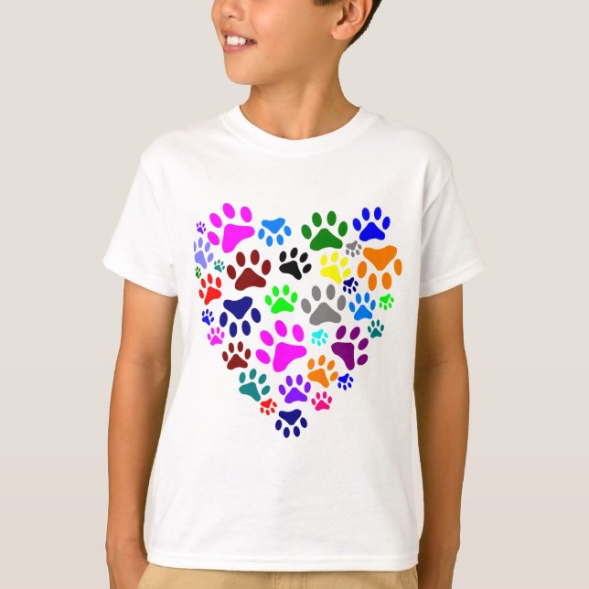 HEARTS AND PAWS T-Shirt (Front)