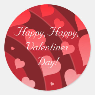 Hearts and Rainbows- Love - Valentines Stickers