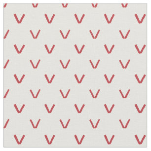Hearts and Red Roses Faux Knitting Stitches Fabric