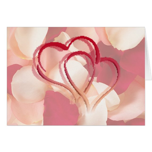 hearts and rose petals (Front Horizontal)