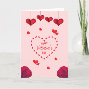 Hearts and Roses  Holiday Card