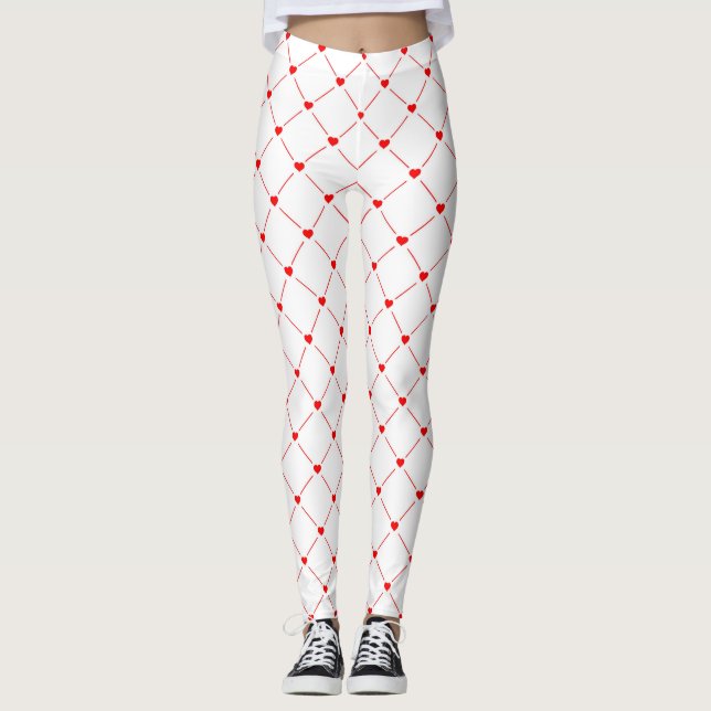 Hearts and Squares Leggings (Front)