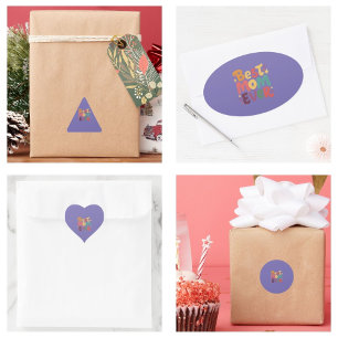 Hearts and Stars Best Mum Ever Classic Round Sticker