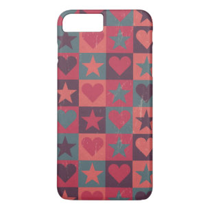 Hearts And Stars Pattern Pink Case-Mate iPhone Case