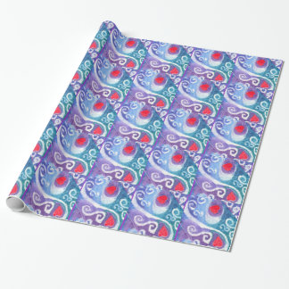 Hearts and Swirls Wrapping paper