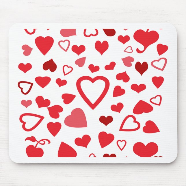 Hearts A'Plenty Mouse Pad (Front)