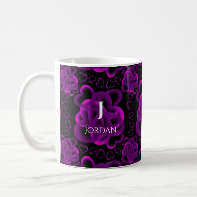 Hearts Aplenty Pattern Coffee Mug (Left)