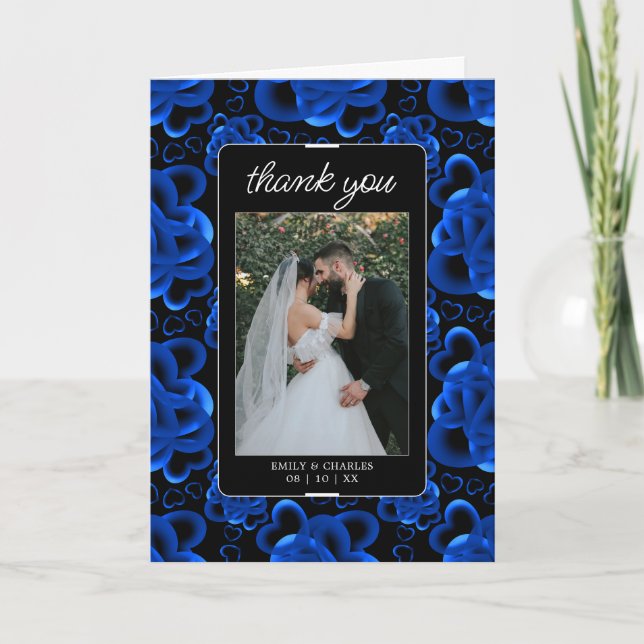 Hearts Aplenty Wedding Thank You Card (Front)