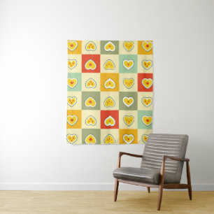 Hearts Apples Tapestry