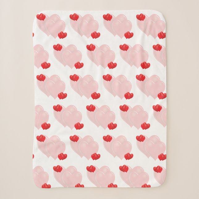 Hearts are Heavy Hearts  Sherpa Blanket (Front)