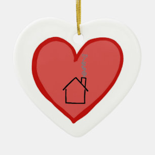 Hearts are Stronger Than Houses Ceramic Tree Decoration