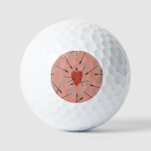 Hearts arrows hand-made. golf balls