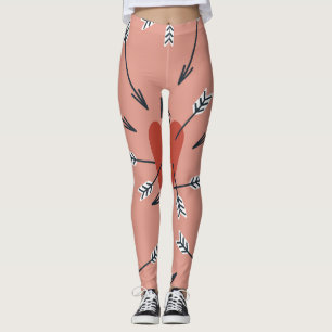 Hearts arrows hand-made. leggings