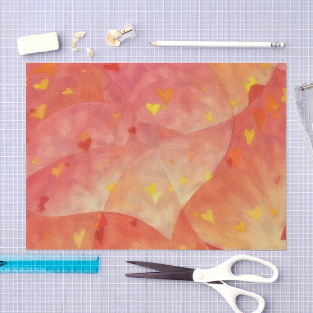 Hearts Art Love Tissue Paper (Craft)