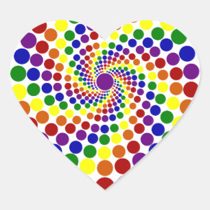 Hearts Awhirl Sticker