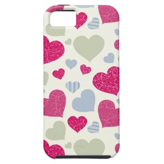 Hearts Background Case-Mate iPhone Case (Back)