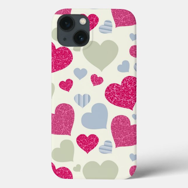 Hearts Background Case-Mate iPhone Case (Back)
