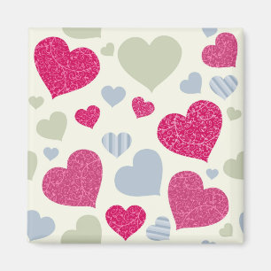 Hearts Background Magnet
